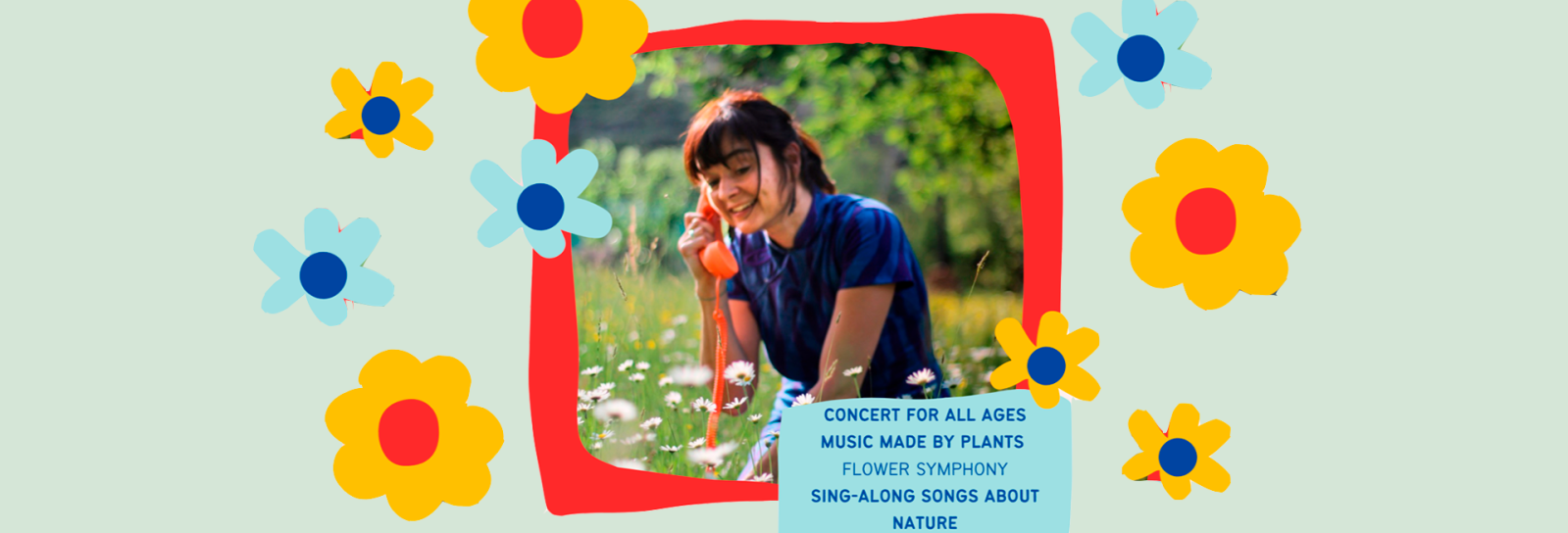Concert for alle ages. Music made by plants. Flower symphony. Sing-along song about nature. 